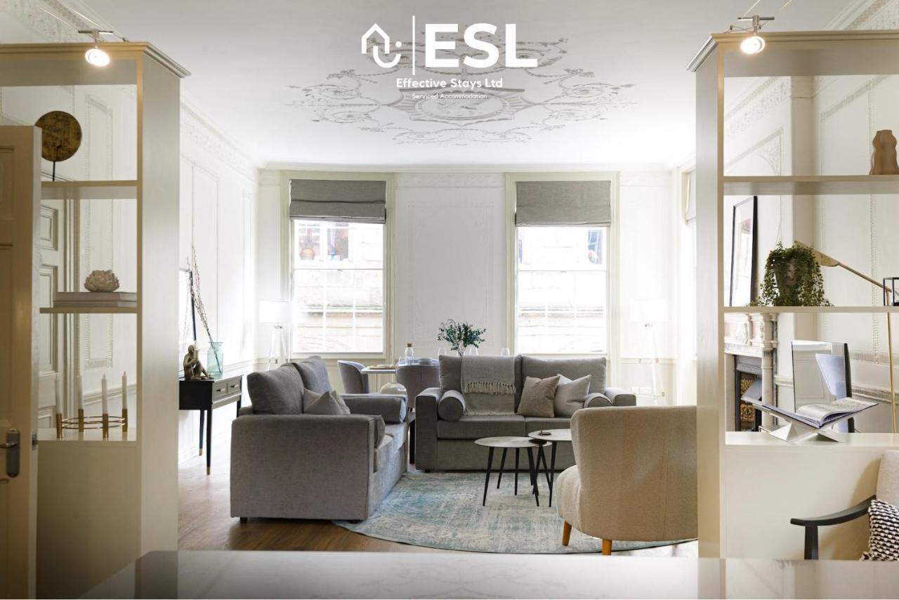Most Central Luxury Grade 2 Listed Apartment Overlooking Shrewsbury Square - Free Parking מראה חיצוני תמונה